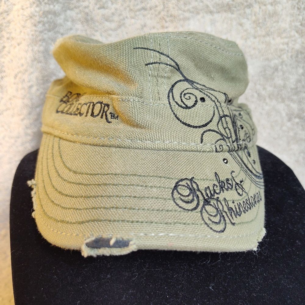 Bone Collector Women's Cap Distressed Racks & Rhinestones Hat Paramount Outdoors